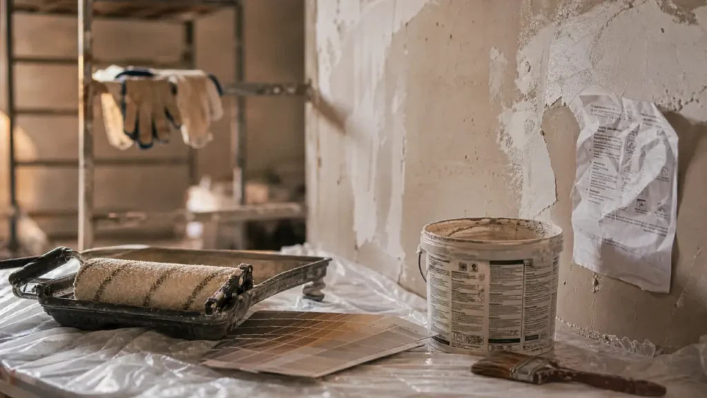 Mathys peinture : rouleau et préparation du mur pour une finition durable