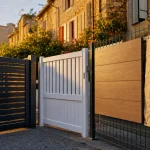 Différents matériaux portail : aluminium PVC bois acier composite