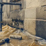 Hydrofuger un mur exterieur : eau perle sur façade en pierre poreuse