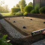 Préparer son jardin pour une terrasse en bois : pente