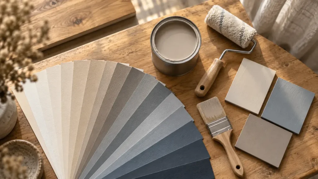 Peinture couleur : nuancier et pot de peinture pour choisir la bonne couleur