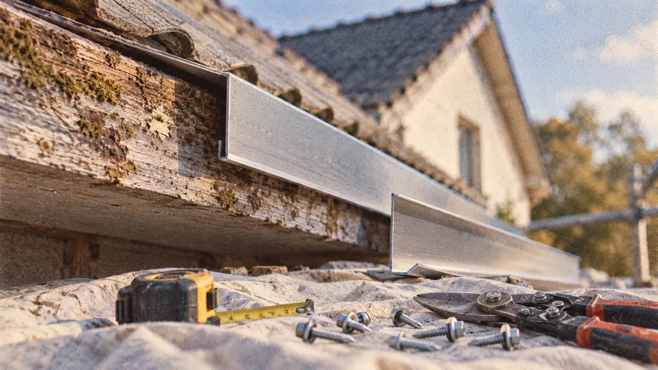 Rives toiture : profilé U ou L pour protéger le bois du pignon