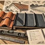 Type de toitures : tuile terre cuite et bac acier à comparer
